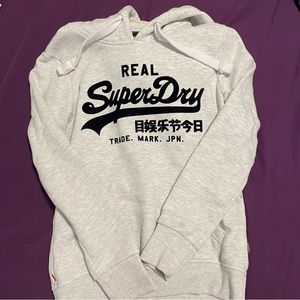Superdry White Hoodie